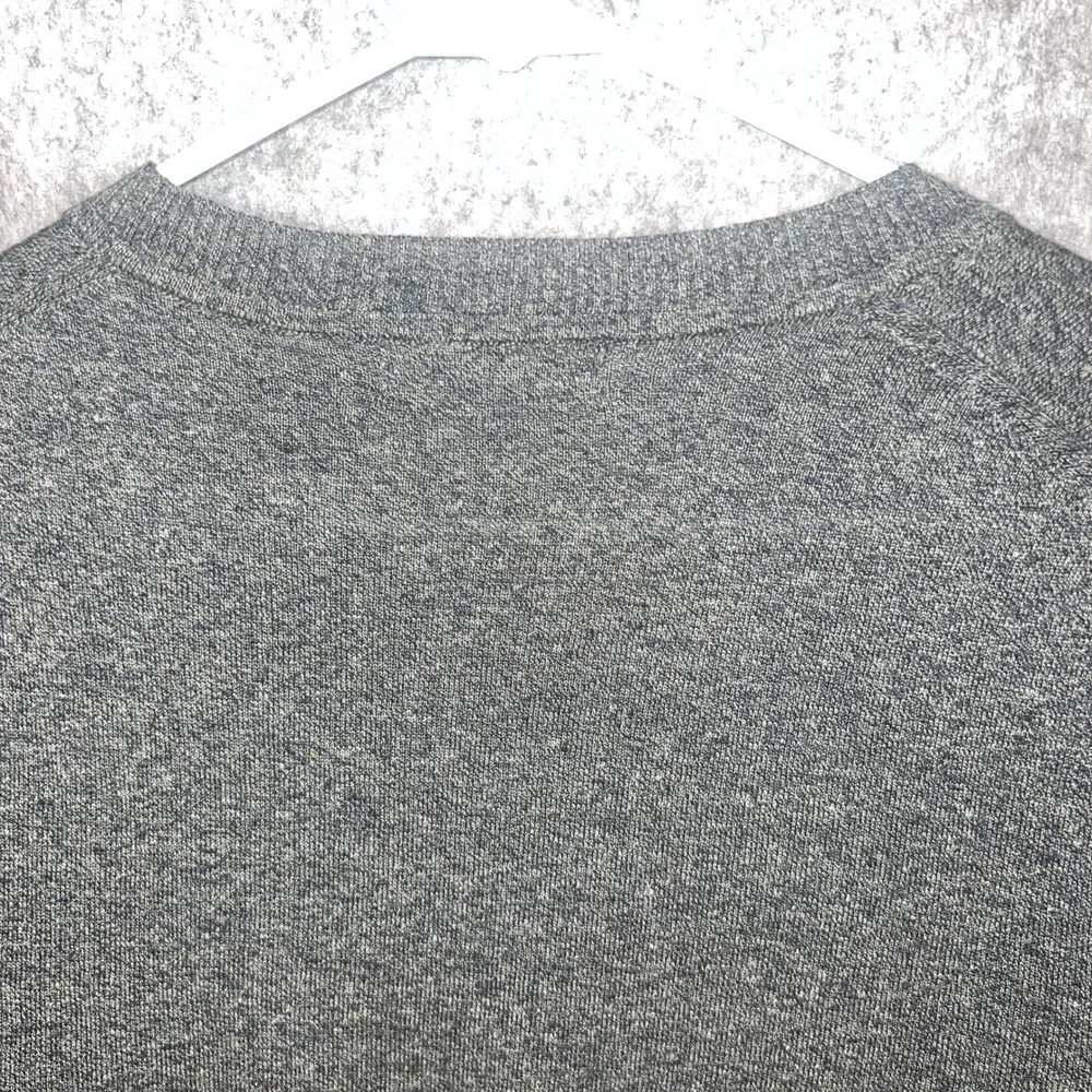 Banana Republic Men Silk Linen Crewneck Sweater Marled Grey Green Size M